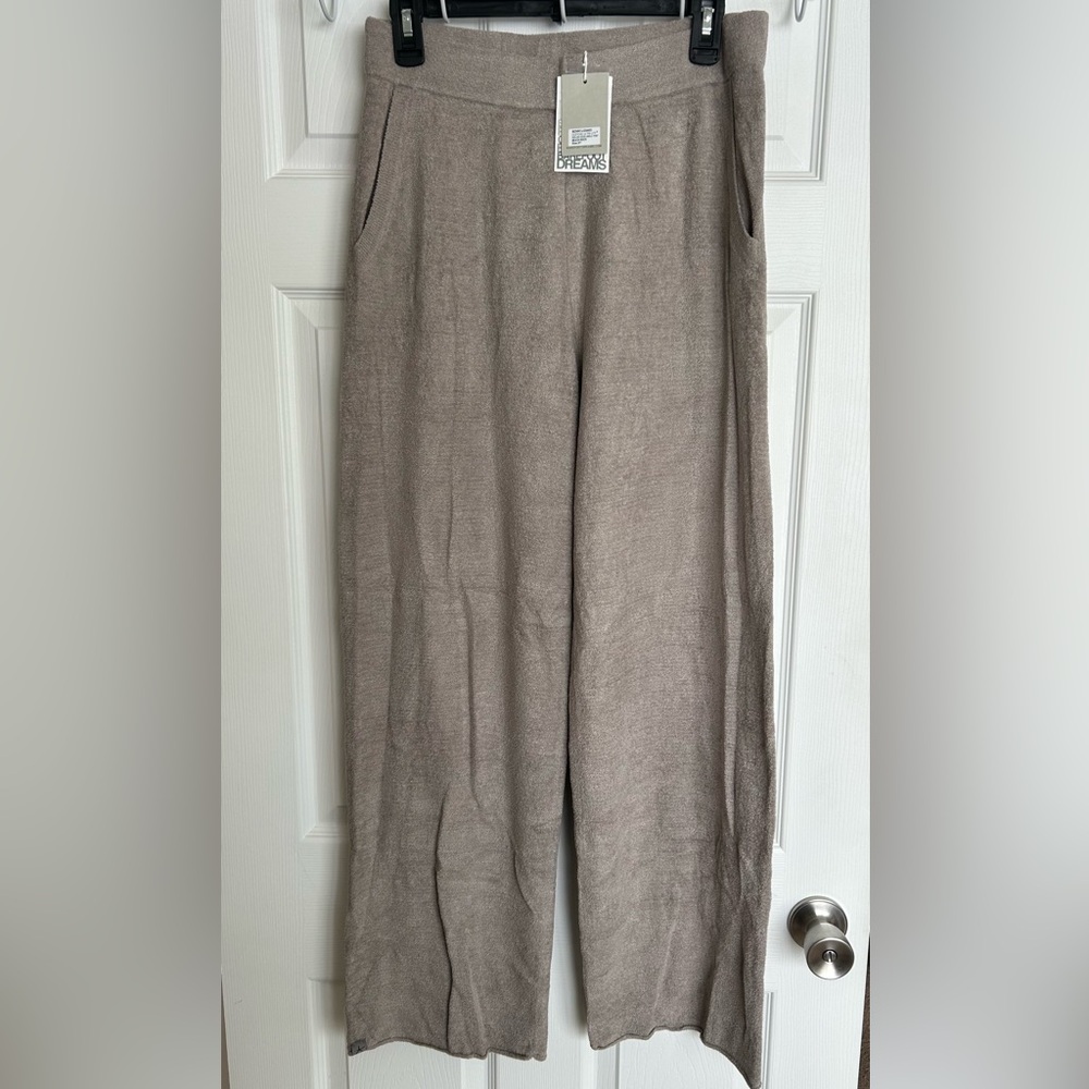 NWT Barefoot Dreams CozyChic Ultra Lite Ankle Pant Beach Rock size Small